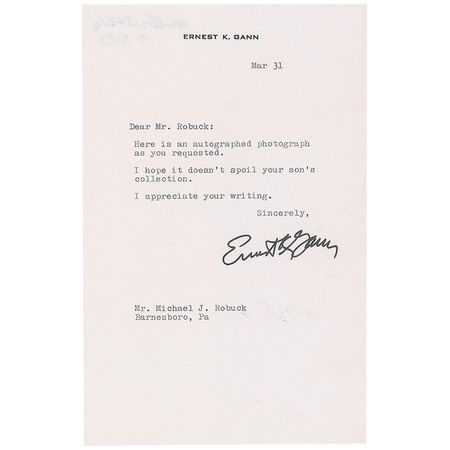 Lot #433 Ernest Gann and Robin Olds - Image 2