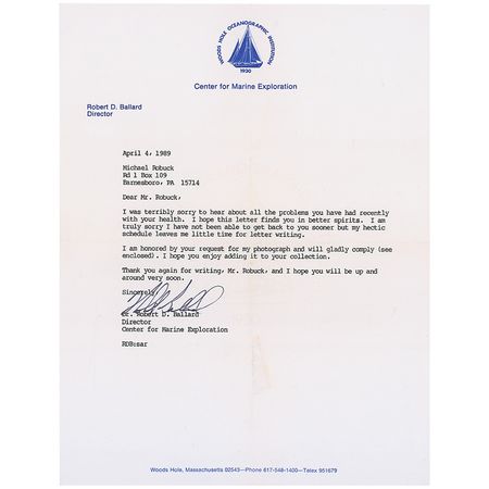 Lot #391 Titanic: Robert Ballard - Image 2