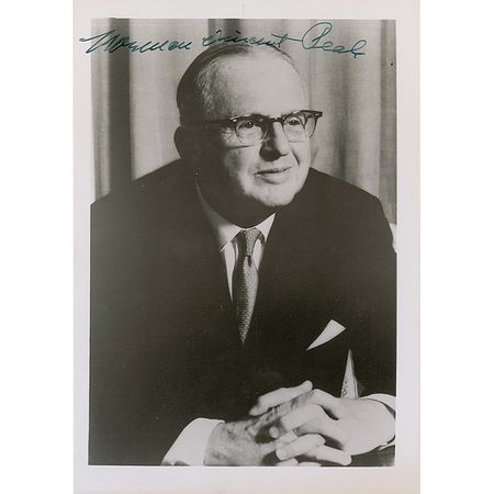 Lot #648 Norman Vincent and Ruth Stafford Peale Signed Photographs - Image 1