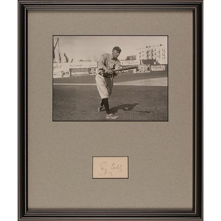 Lot #1430 Ty Cobb Signature - Image 1