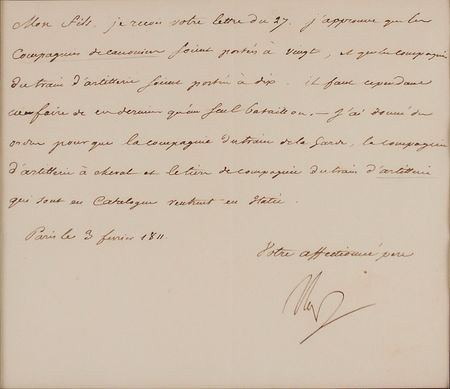 Lot #337 Napoleon: Napoleon communicates military strategy with his son as tensions mount with Russia - Image 2