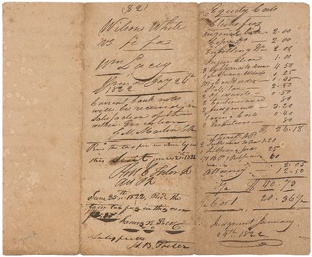 Lot #127 James K. Polk: Exceptionally early 1822 Polk endorsement - Image 1