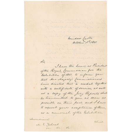 Lot #197 Prince Albert: The Prince Consort delights in the success of his Great Exhibition, the first ‘World’s Fair’ - Image 1