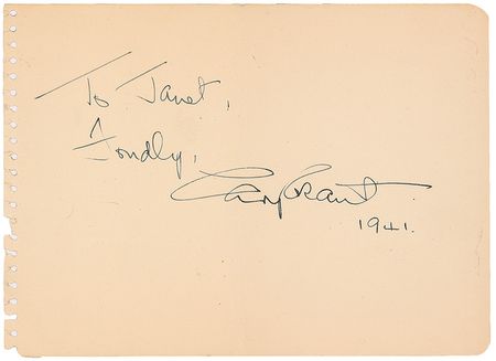 Lot #1374 Cary Grant Signature - Image 1