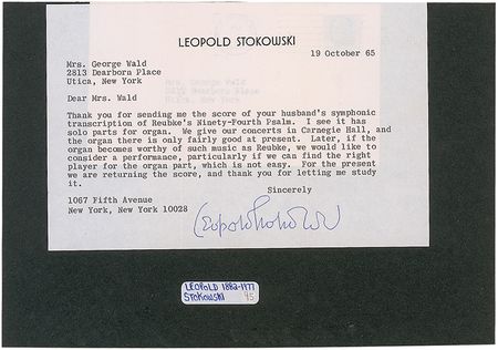 Lot #1026 Leopold Stokowski - Image 1