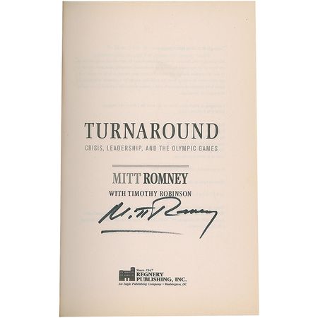 Lot #366 Mitt Romney Book - Image 1