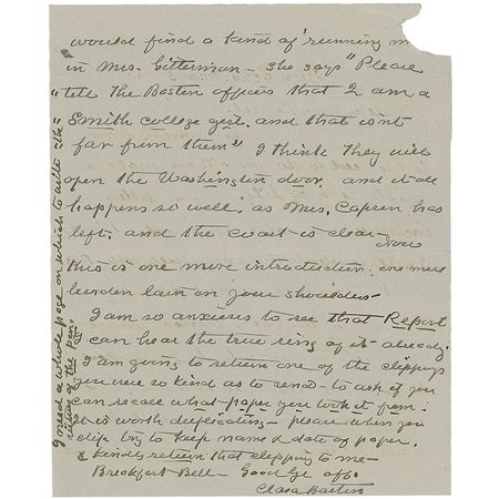 Lot #204 Clara Barton: Red Cross founder discusses first aid and her organization?s expansion - Image 4
