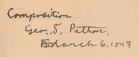 Lot #457 George S. Patton: A young Patton dreams of heroics on the high seas: “It may be a perfect treasure house in the midst of the Atlantic, and also resting place for the unburied bones of many a sea hero, slain in battle or by the elements” - Image 2