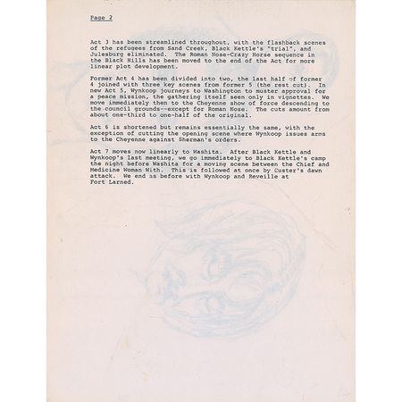 Lot #1046 Marlon Brando: Uncommon Brando sketch sketches on a Native American treatment - Image 2