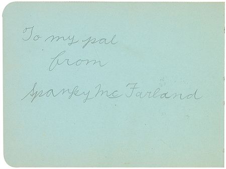 Lot #1115 Little Rascals: Porky?s personal autograph album from the Our Gang set including Spanky and Alfalfa - Image 3