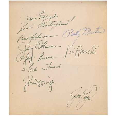 Lot #1507 Joe DiMaggio Autograph Album - Image 2