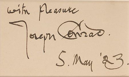 Lot #574 Joseph Conrad Signature - Image 2