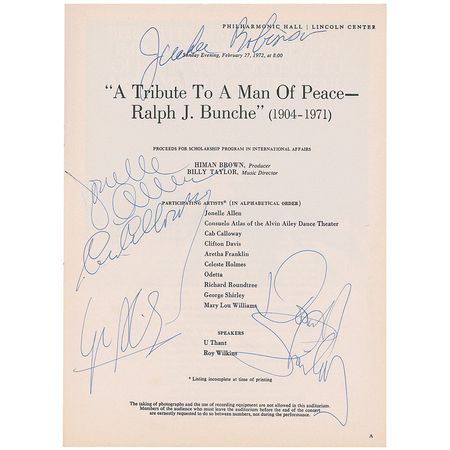 Lot #1451 Jackie Robinson Program - Image 1