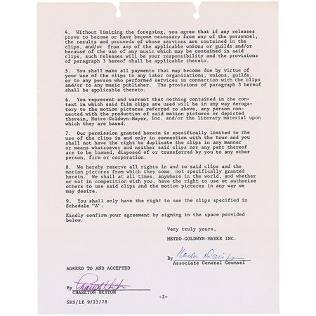 Lot #1092 Charlton Heston - Image 2