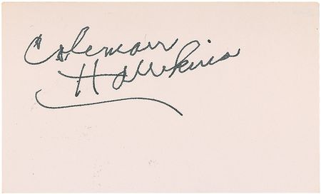 Lot #991 Jazz: Hawkins and Wilson Signatures - Image 1