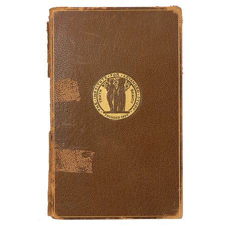 Lot #254 Albert Einstein: One-of-a-kind thoughtfully selected book signed by intellectual giants including Einstein, Weyl, and von Neumann, “To the First Director of the Institute for Advanced Study from the First Faculty” - Image 2