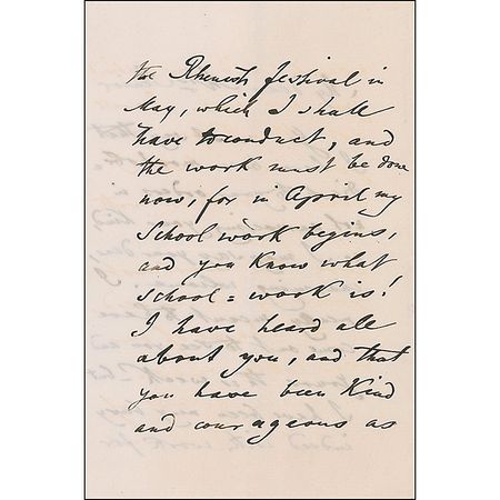 Lot #741 Joseph Joachim Handwritten Letter Signed - Image 2