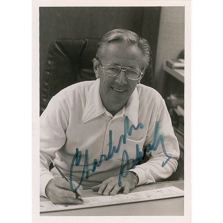 Lot #709 Charles Schulz Signed Photograph - Image 1