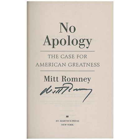 Lot #309 Mitt Romney Book - Image 1