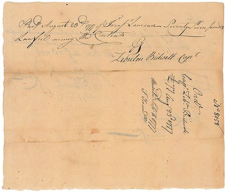 Lot #205 Oliver Ellsworth Signed Document - Image 2