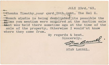 Lot #1205 Stan Laurel - Image 2