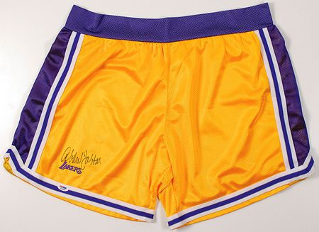 Lot #1443 Kareem Abdul-Jabbar Basketball Shorts - Image 2