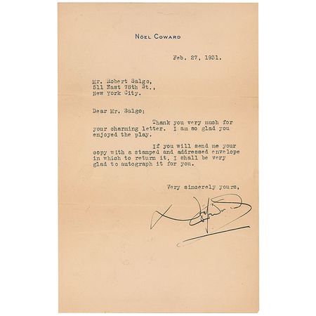Lot #561 Noel Coward - Image 1