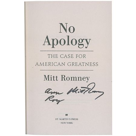 Lot #319 Mitt and Ann Romney Book - Image 1