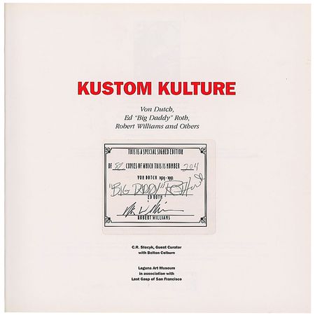 Lot #646 Ed Roth Book - Image 1