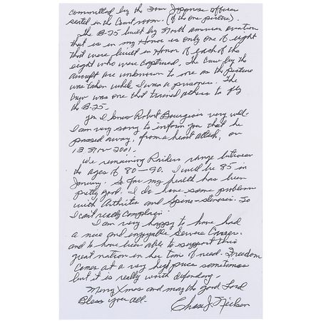 Lot #392 Doolittle Raid: Chase Nielsen: ?Freedom comes at a very high price sometimes but it is really worth defending? - Image 2