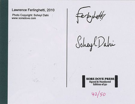 Lot #569 Lawrence Ferlinghetti - Image 1