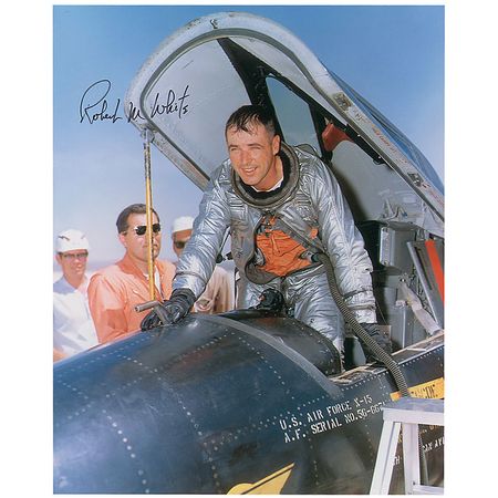 Lot #521 Test Pilots: Yeager and White Signed Photographs - Image 1
