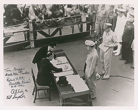 Lot #394 Doolittle?s Raiders Signed Photographs - Image 2