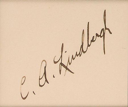 Lot #503 Charles Lindbergh Signature - Image 2