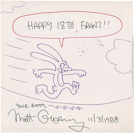 Lot #694 Matt Groening Book - Image 1