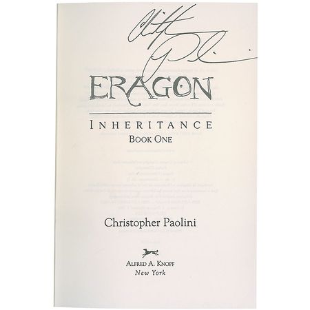 Lot #635 Christopher Paolini - Image 1
