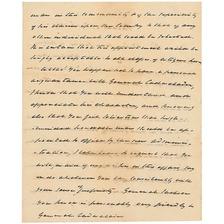 Lot #464 War of 1812: James Biddle: Biddle vouches for Gen. Cadwalader - Image 2