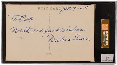 Lot #1486 ?Wahoo? Sam Crawford Hall Of Fame Card - Image 2