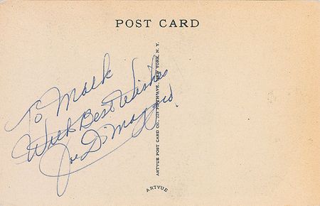 Lot #1493 Joe DiMaggio Hall Of Fame Card - Image 1