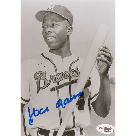 Lot #1540 Sandy Koufax and Hank Aaron Signed Photographs - Image 1
