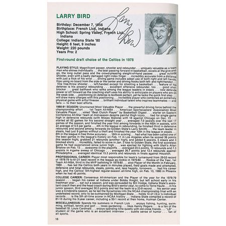 Lot #1467 Boston Celtics Media Guide - Image 1