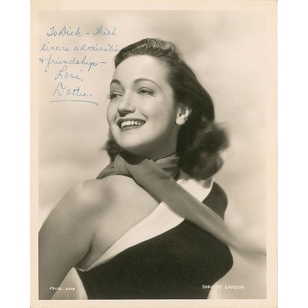 Lot #1363 Dorothy Lamour Signed Photographs - Image 1