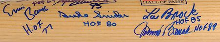 Lot #1429 Baseball Hall of Famers Baseball Bat - Image 2