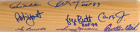 Lot #1430 Baseball Hall of Famers Baseball Bat - Image 2