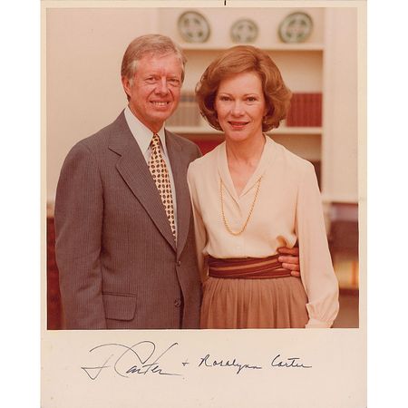 Lot #14 Jimmy and Rosalynn Carter Signed