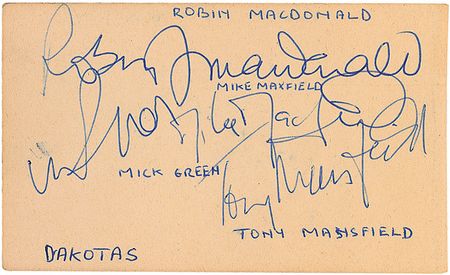 Lot #995 Billy J. Kramer and the Dakotas Signatures - Image 1