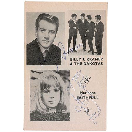 Lot #981 Marianne Faithfull Program - Image 1