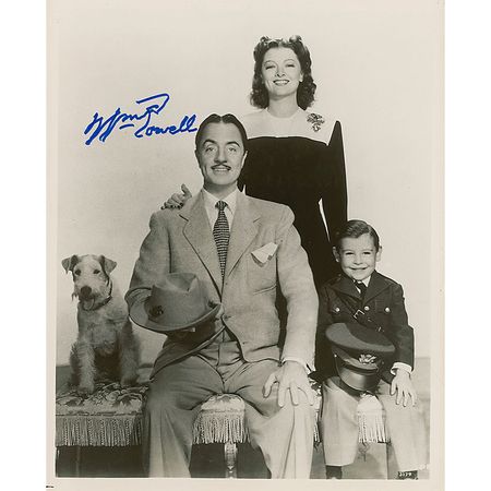 Lot #1372 William Powell and Myrna Loy Signed Photographs - Image 1