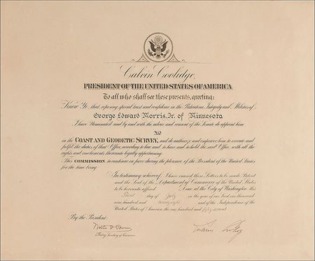 Lot #18 Calvin Coolidge Signed Document