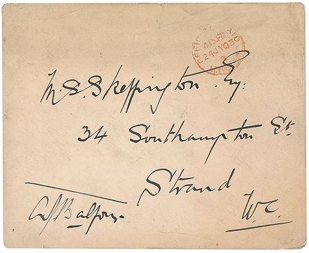 Lot #131 Arthur James Balfour Signed Letter - Image 3